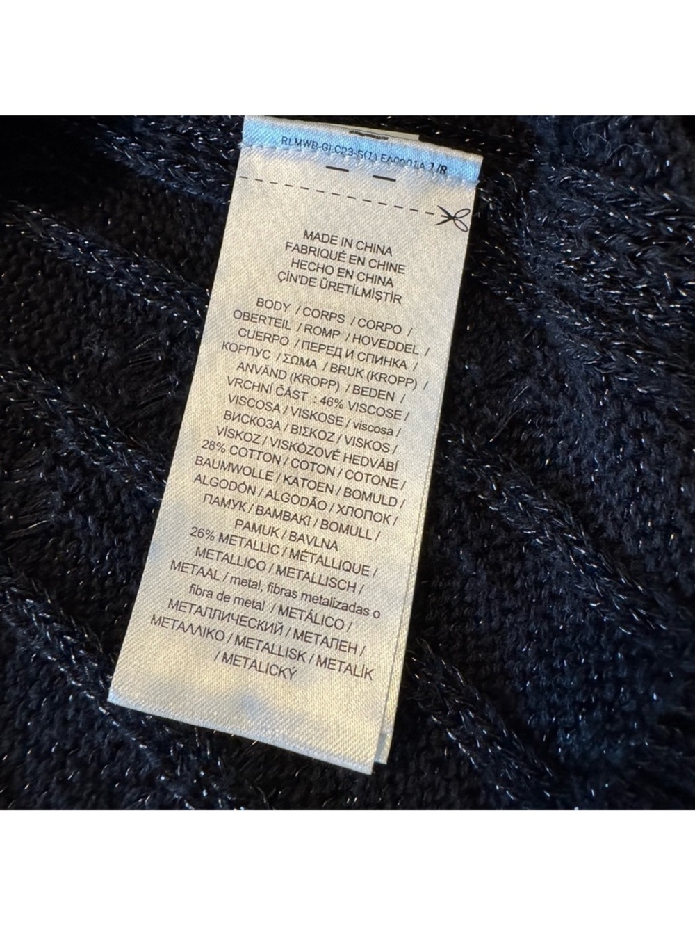🎉 SALE 🎉 Lauren Ralph Lauren Black Shimmer Knit Tank Top Like New Condition XL - Picture 8 of 8